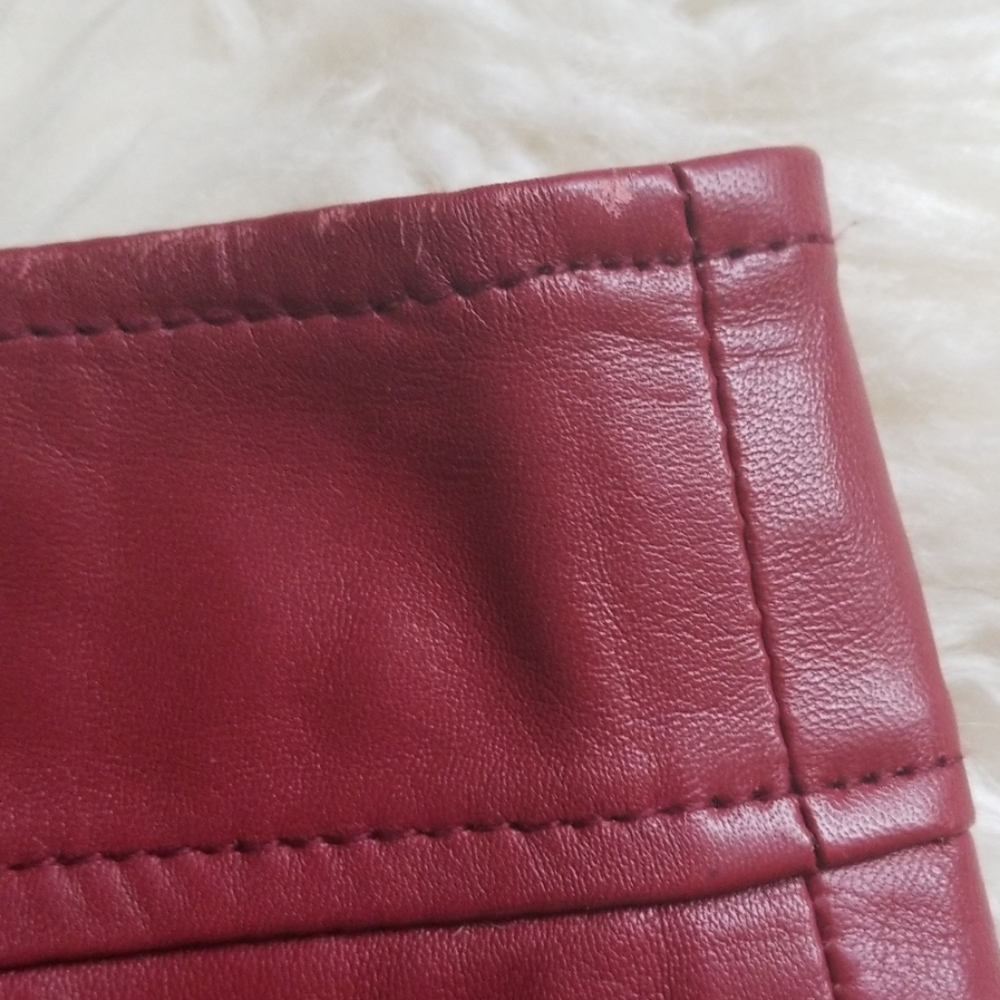 INTERMIX Marissa Webb Melinda Leather Mini Skirt - Picture 6 of 8